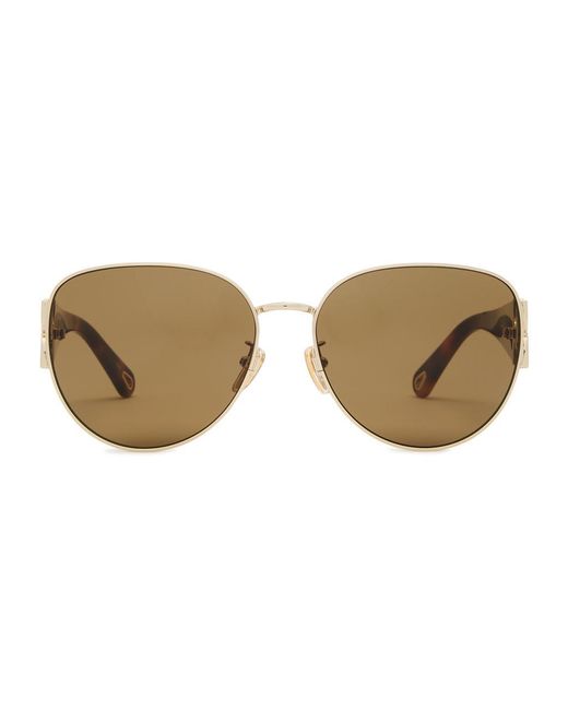 Chloé Multicolor Round-Frame Sunglasses