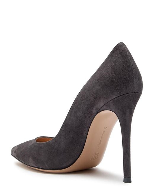 Gianvito Rossi Brown Gianvito 105 Suede Pumps