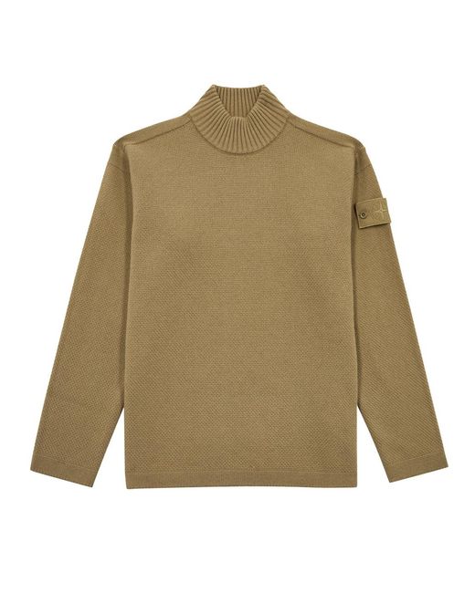 Stone Island Natural Ghost Wool Jumper for men