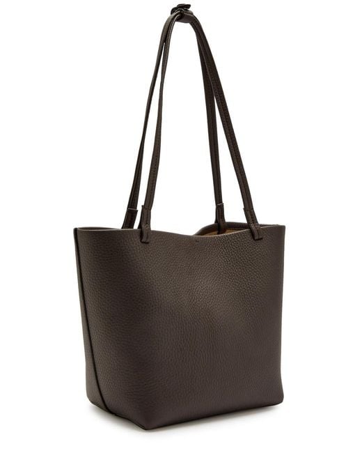 The Row Brown Park Medium Grained Leather Tote