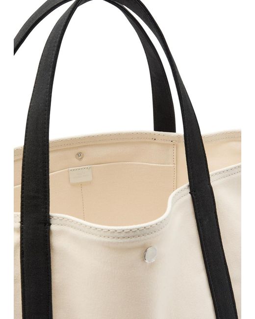 Totême  Black Beach Canvas Tote Bag