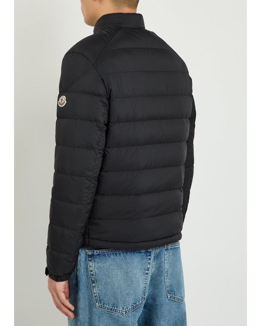 Moncler Black Quilted Nylon Jacket for men