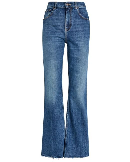 Tory Burch Blue Bootcut Jeans