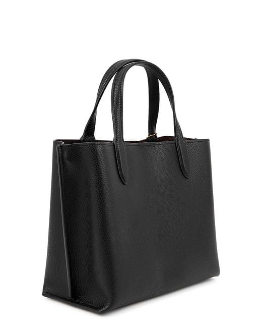 COACH Black Willow 24 Leather Tote