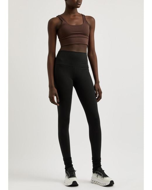 Varley Black High-Waist Stretch Jersey Leggings