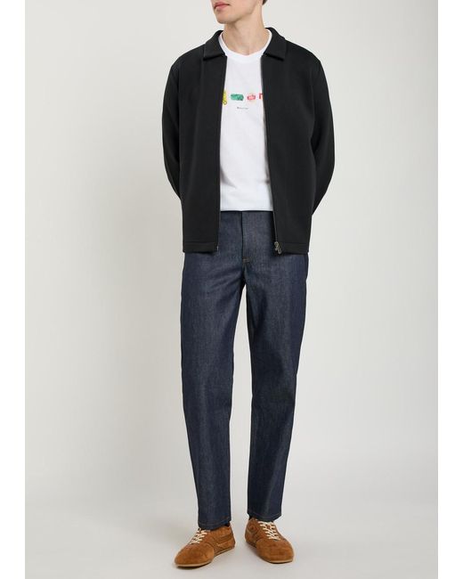 Paul Smith Black High-Neck Cotton-Blend Sweatshirt for men