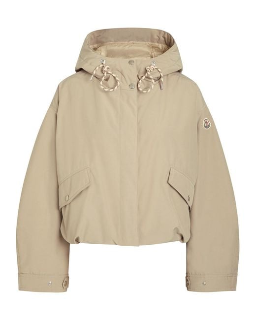 Moncler Natural Eucalyptus Padded Hooded Shell Jacket