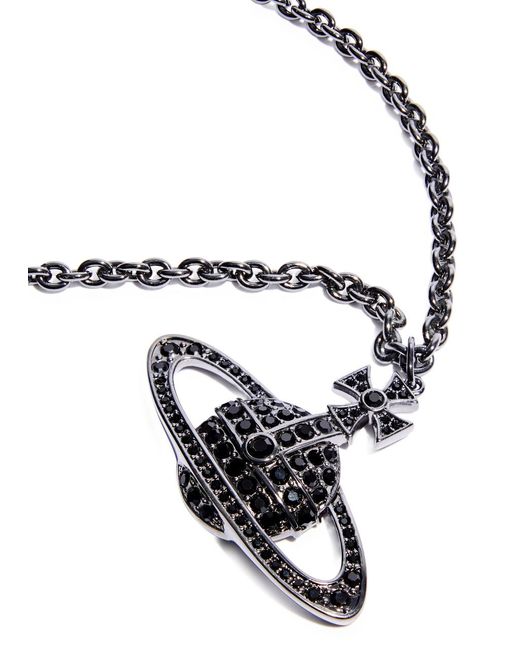 Vivienne Westwood Metallic Bas Relief Orb Necklace for men