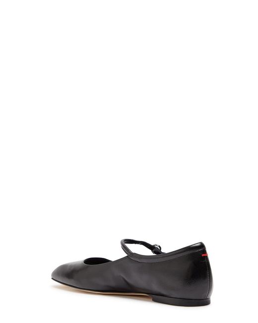 Aeyde Black Uma Leather Flats