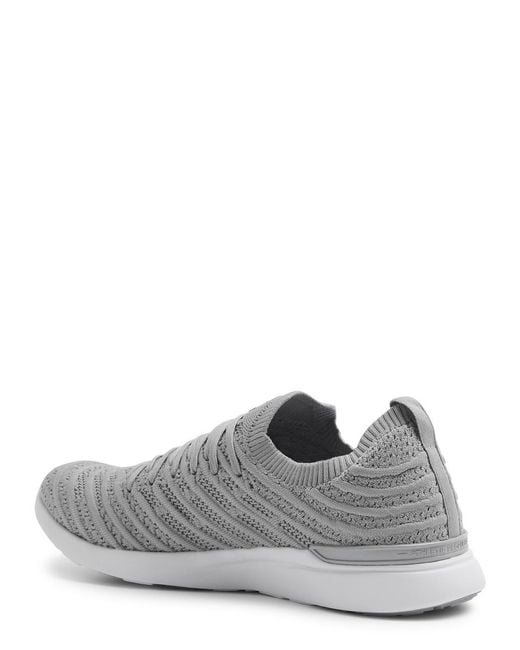 Athletic Propulsion Labs Gray Techloom Wave Knitted Sneakers for men