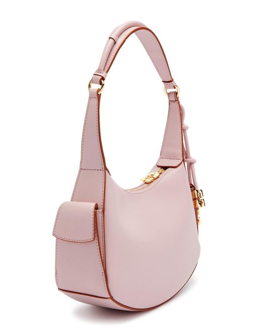 Ganni Pink Leather Shoulder Bag