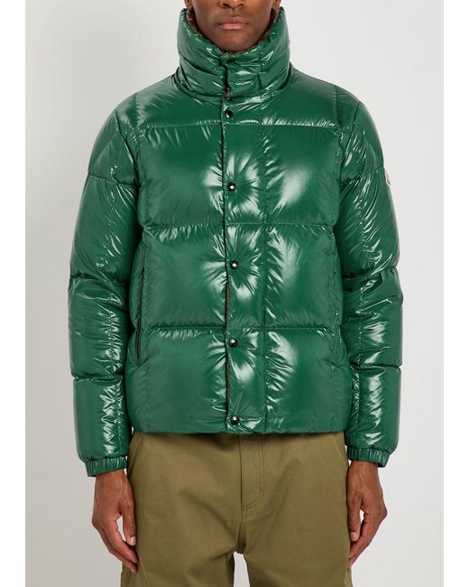 Moncler Green Parana Padded Nylon Jacket for men
