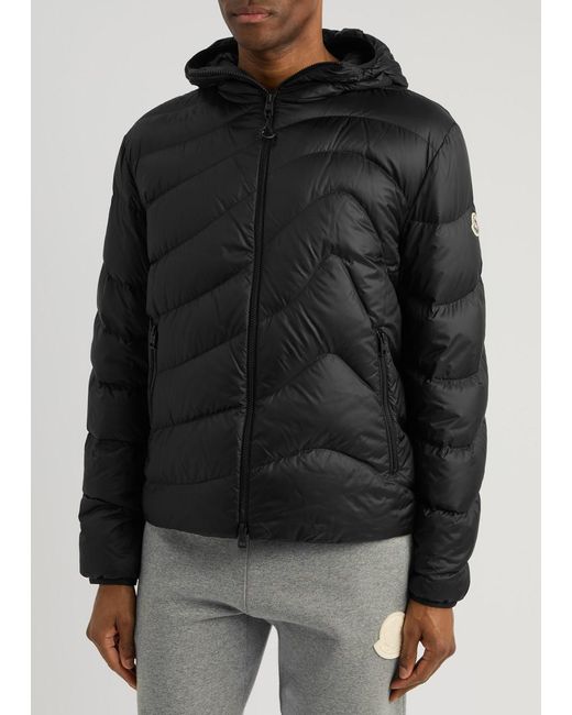 Moncler Black Zephyros Quilted Shell Jacket for men