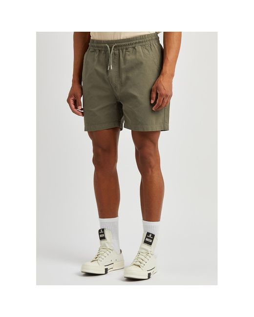 COLORFUL STANDARD Green Cotton Shorts for men