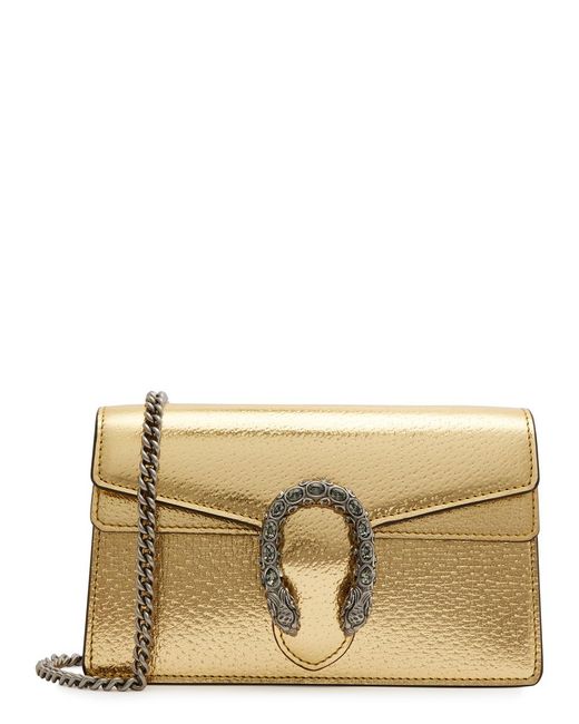 Gucci Natural Dionysus Supermini Leather Shoulder Bag