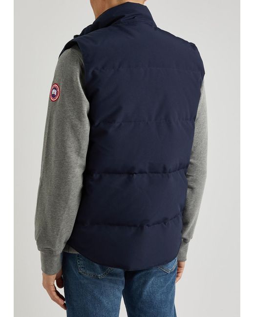 Canada Goose Blue Freestyle Quilted Artic-tech Gilet for men
