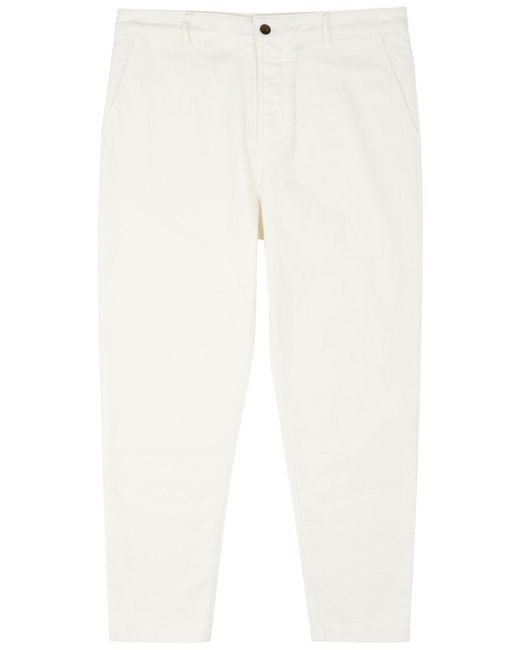 Universal Works Stretch-cotton Chinos in White for Men | Lyst