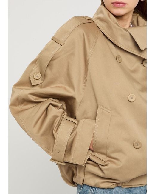 Acne Natural Oriso Double-Breasted Twill Jacket