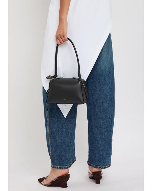 Alaïa Black Le Bouledogue Small Leather Shoulder Bag