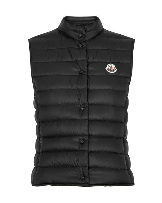 Moncler Black Liane Quilted Shell Gilet