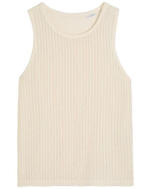 Wax London Natural Prim Cotton-Knit Vest for men