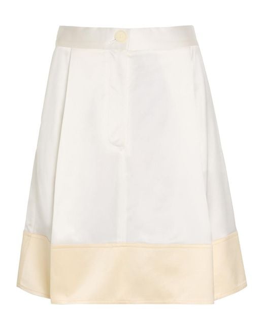 Totême Natural Silk Mini Skirt