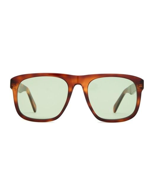 Totême  Brown The Navigator Oversized Square-Frame Sunglasses