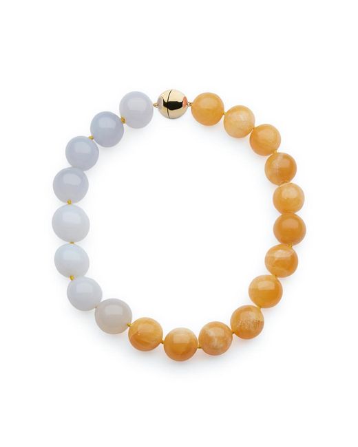Luminous 27 Metallic Bolas Duo Beaded 18K Necklace