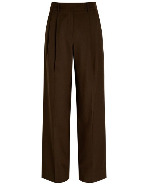 Esse Studios Brown Onus Pleated Woven Trousers