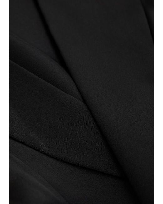 Delos Black Gilbert Double-Breasted Silk Jacket