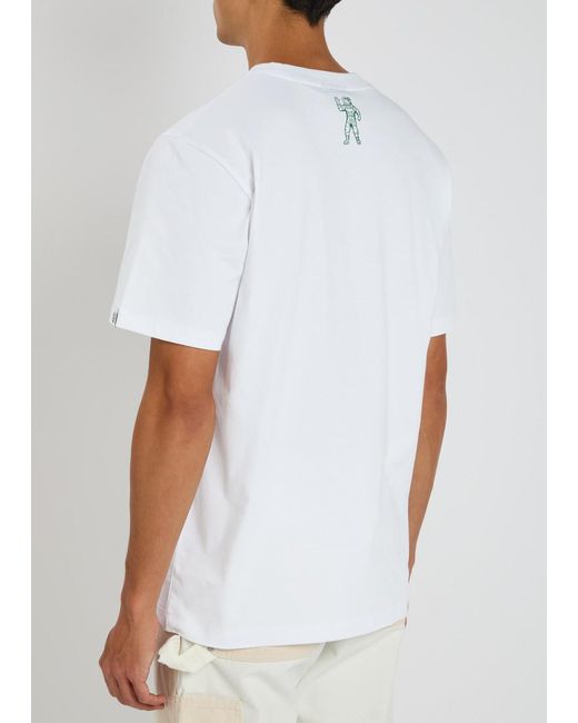 BBCICECREAM Blue Flamingo Logo Cotton T-Shirt for men