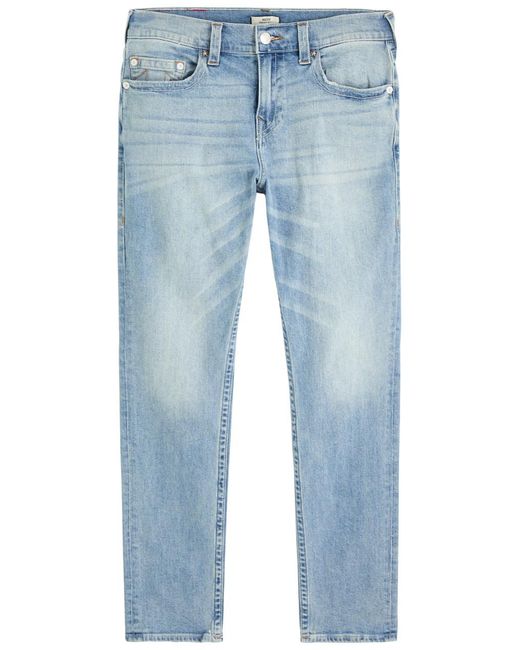 True Religion Blue Rocco Slim-Leg Jeans for men