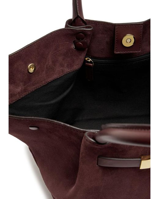 DeMellier London Brown New York Midi Suede Tote