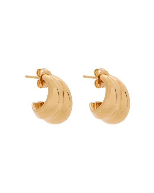 Nina Gordon Metallic Mega Small 14Kt Vermeil Hoop Earrings