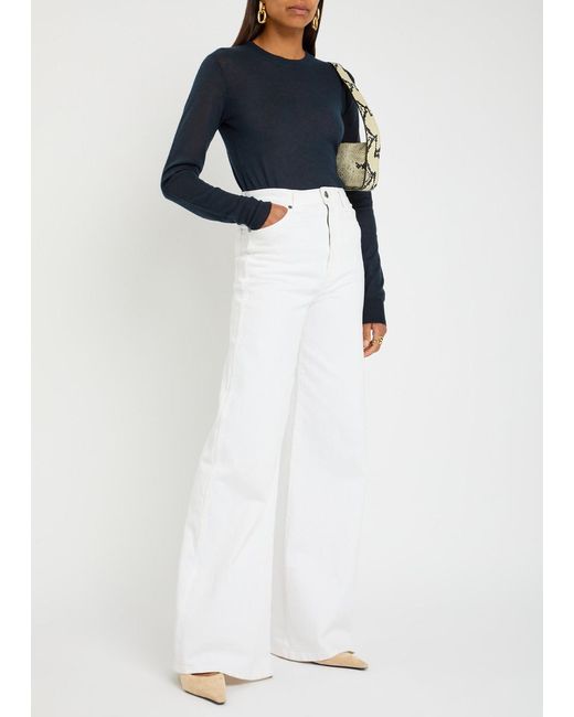 Joseph Blue Cashmere Knit Top