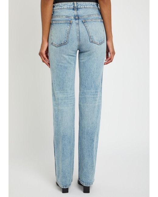 Khaite Blue Danielle Straight-Leg Jeans