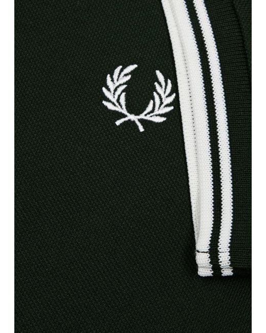 Fred Perry Black M3600 Piqué Cotton Polo Shirt for men