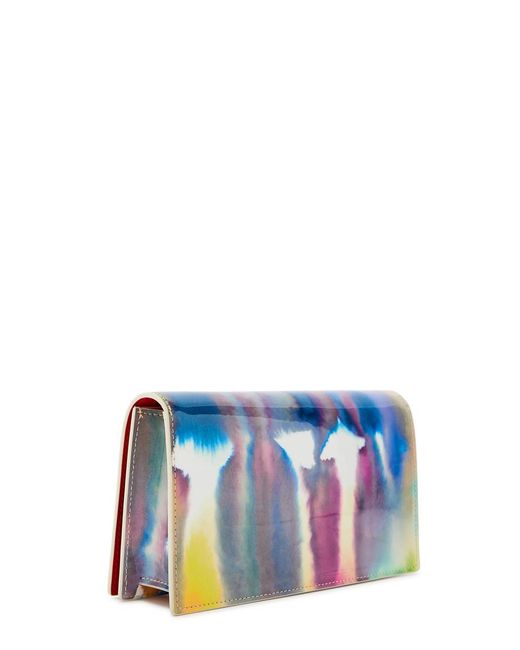 Christian Louboutin Pink Bettina Tie-Dye Patent Leather Clutch