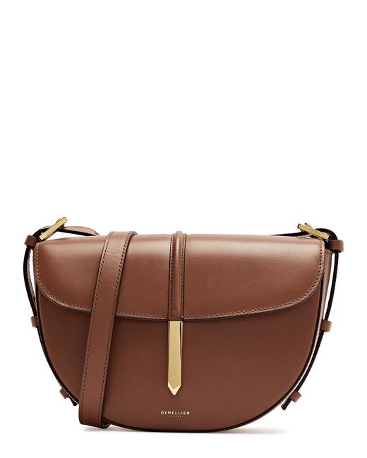 DeMellier London Brown Tokyo Leather Saddle Bag