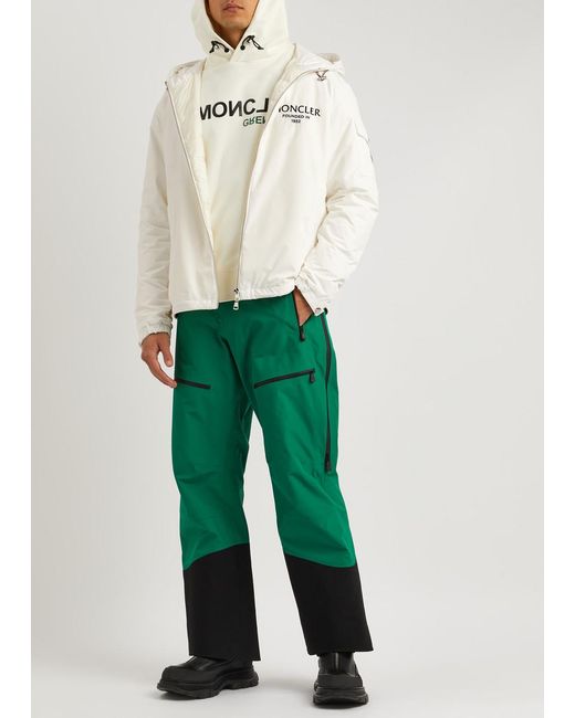 Moncler Natural Granero Logo Hooded Nylon Jacket for men