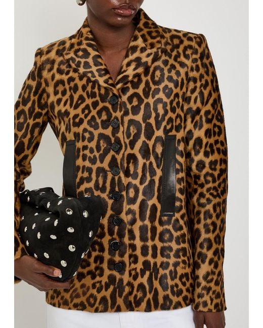 Khaite Brown Saraphina Calf-Hair Jacket