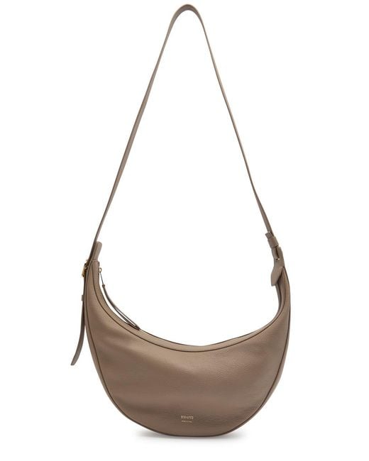 Khaite Metallic Augustina Grained Leather Cross-Body Bag