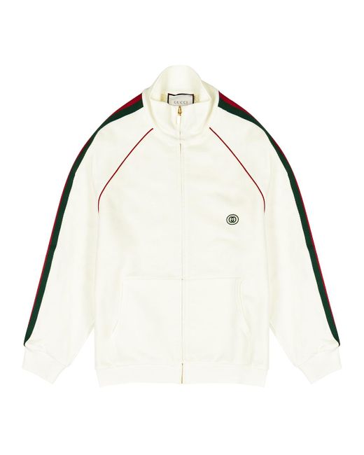 Gucci Natural White Cotton Track Jacket for men