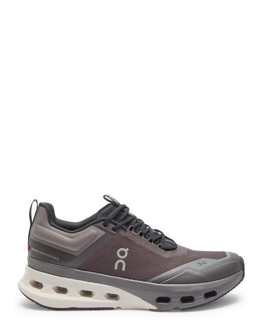 On Shoes Gray Cloudnova X Panelled Mesh Sneakers