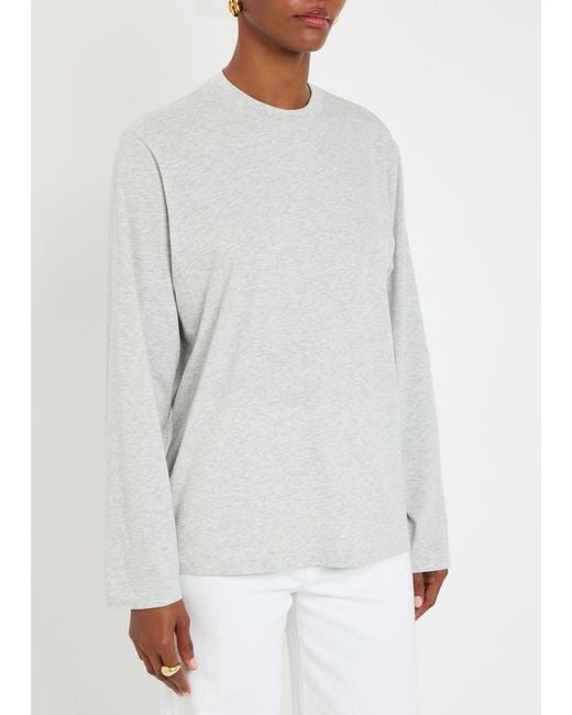 Skims White Long Sleeve Modal-Blend T-Shirt