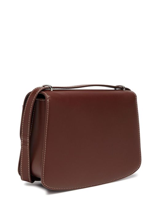 The Row Brown Sofia 8.75 Leather Shoulder Bag