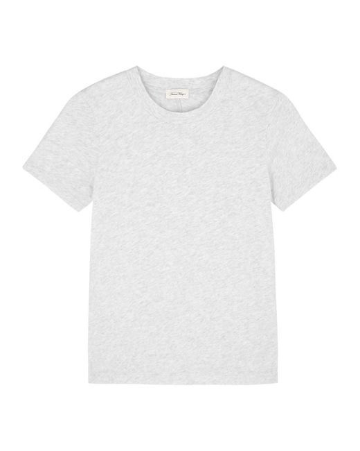 American Vintage Sonoma White Slubbed Cotton T-shirt