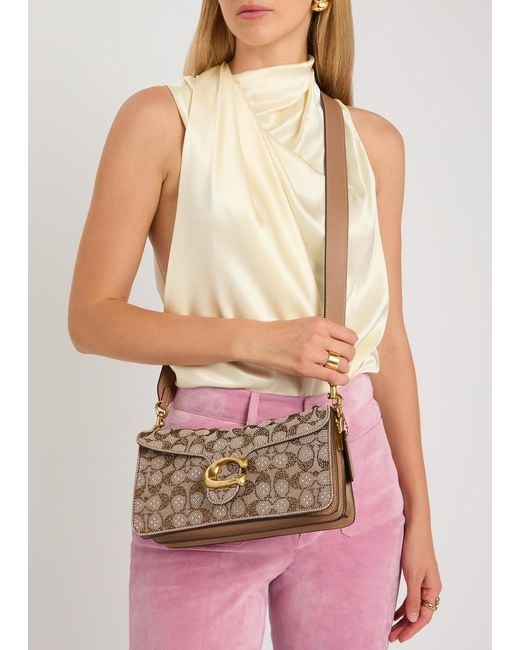 COACH Metallic Tabby 26 Embellished Leather Shoulder Bag