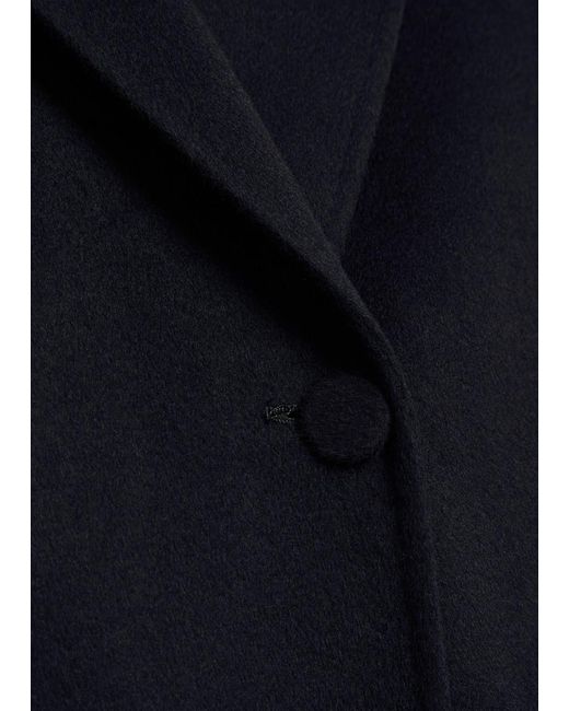 Joseph Blue Arlina Double-Breasted Wool And Cashmere-Blend Coat