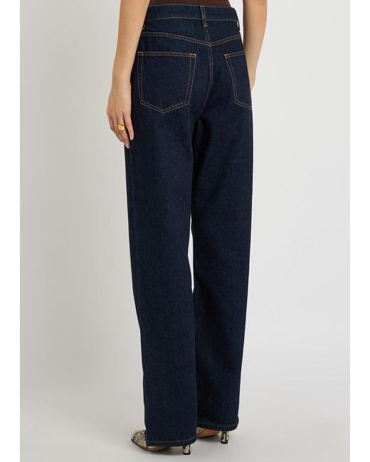 Reformation Blue Harriet Straight-Leg Jeans